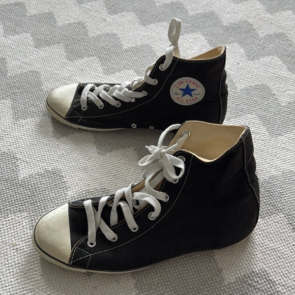 Converse Chuck Taylor All Star Women’s Gray Slim High-Top Sneakers - Picture 1 of 3